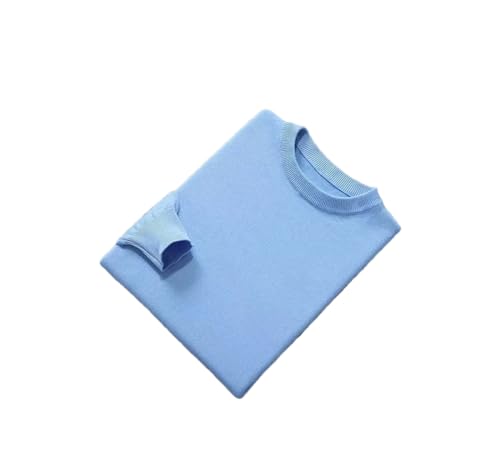 Men Classic Round Neck Pullover Men Cashmere Cotton Blended Warm Sweater All-Match Knitted Pullover Jumper