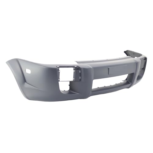 Image of Compatible with Hyundai Tucson 2005-2009 Front Bumper Cover | Primed, With Fog Light Holes, Ready to Paint, OEM 865112E050, HY1000157