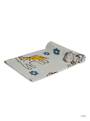 Image of haus & kinder Knitted Baby Blanket, Soft Breathable Baby Blankets Newborn, Premium Baby Blanket for 0-2 Years, Cozy Blankets for Crib, Nursery & Stroller, New Born Baby Essentials | Zoo Cuddle