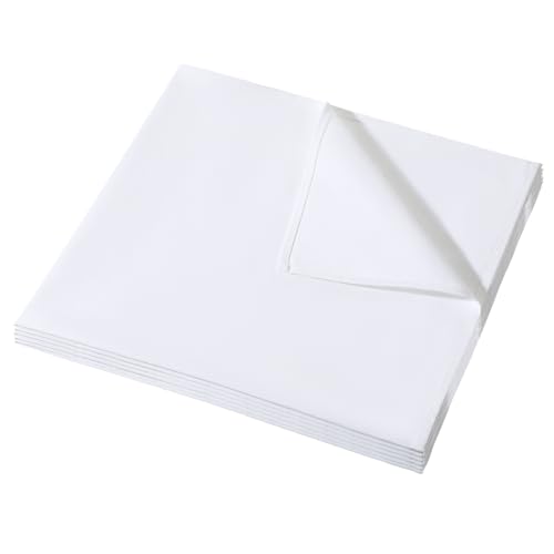 2 Pcs Cotton Pressing Cloth for Ironing 24 x 24 Inch Cloths Ironing-Pad for Press Clothing and Sewing Ironing Cloth to Protect Clothes Press Tool (White)