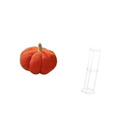 Fenteer Halloween Pumpkin Pillows Acrylic Side Table Home Decoration Sturdy Living Room Multipurpose Suitable for Gift Giving Home Bedroom Cafe