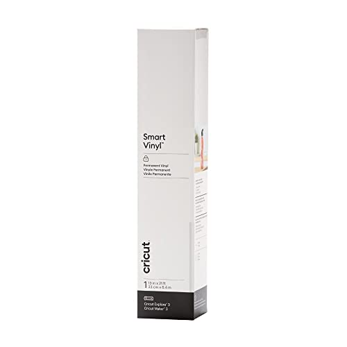Image of Cricut Smart Permanent Vinyl (13in x 21ft, White) for Explore and Maker 3 - Matless Cutting for Long cuts up to 12ft