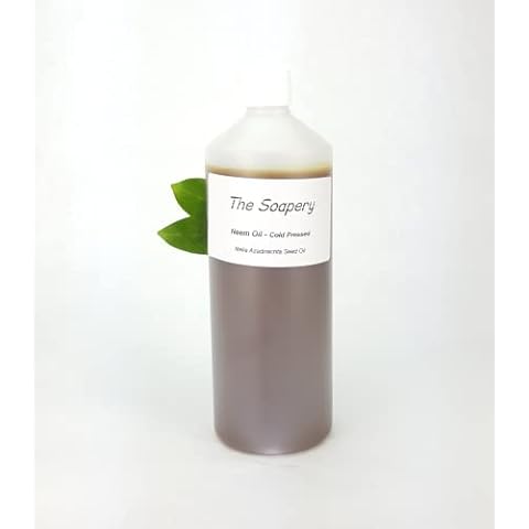 Neem Oil 1 litre - Cold Pressed, Virgin, Unrefined - 100% Natural Cover