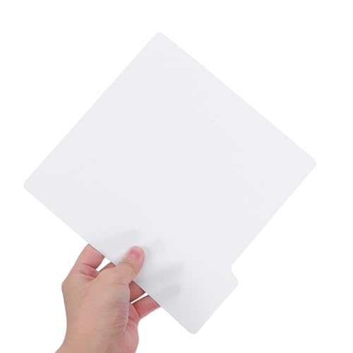 Toyvian: 10 separadores de vinilos en plástico blanco de 0,75 mm 4