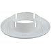 Wall Hole Cover for AC Pipes, Cable Entry Cover 40-80mm, PP Material Cable Pass Through, Frost Resistant and High Resistant, White Rosette Cover(60mm)