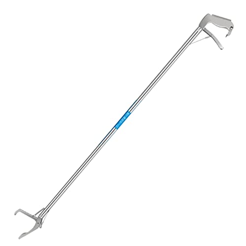 DONGSHUAI Mise à Niveau de Pinces à Serpent Extra Longues Robustes Reptile Grabber Hochet Snake Catcher Outil de Manipulation à mâchoire Large avec poignée antidérapante,150cm Cover