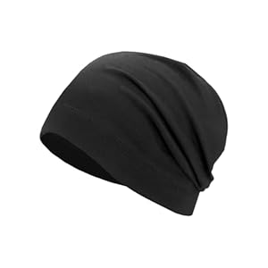 Lightweight Cotton Beanie, Summer Skull Caps, Breathable Thin Sleep Hats for Running Cycling Hiking Fishing