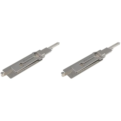 2 in 1 Stainless Steel Hook Pick Set Lock Decoder Key Decoder Tool for Lock Maintenance and Repair Hand Tools Pickup Kit(2PCS)