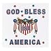 Collections Etc Patriotic God Bless America Garage Door Magnets with Red White and Blue Stars and Shield Accented with Majestic Bald Eagle
