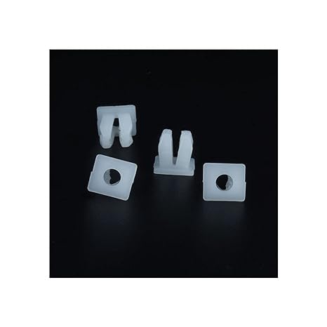 Yes 20 Pcs Auto Fastener White 5mm Hole Plastic Push Rivet Fender Clips Fender Bumper Door Side Skirt-image-48