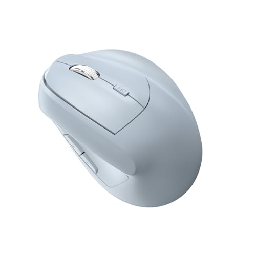 MODIDSTU Ergonomic Vertical Mouse Wireless, Rechargeable Ergo Mouse for Carpal Tunnel Relief, 3200DPI Adjustable, 6 Buttons for PC/Laptop/Mac/Windows (Blue)