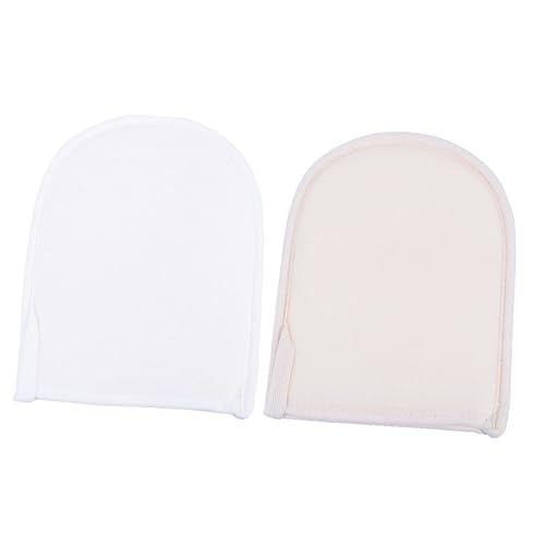 2 Piezas guantes de toalla de baño Spray de bronceado limpiar guante exfoliante manopla baño esponja baño guante de lufa exfoliante guantes exfoliantes esponja vegetal NOLITOY