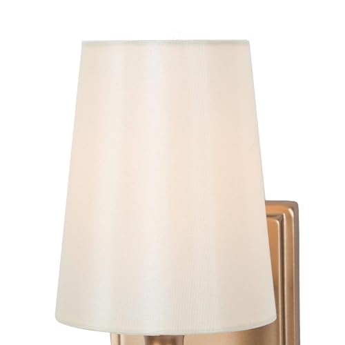 Image of Sconces Wall Lighting, Modern Gold Wall Sconce with Fabric Shade, Bathroom Wall Light Sconces for Bedrooms, Living Room, Kitchen