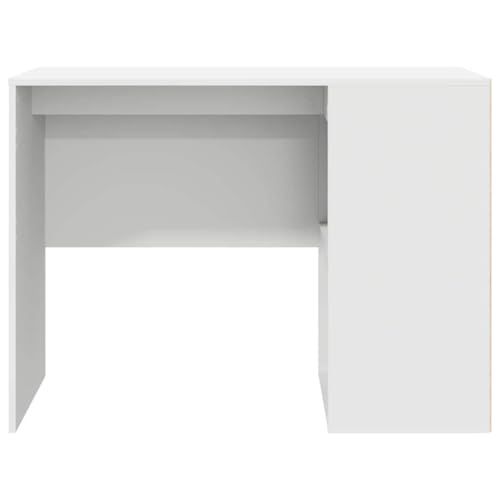 Bureau avec étagère blanc résistant pour optimiser les petits espaces