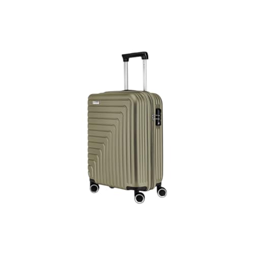 R Roncato Trolley FIBRA, espandibile (VERDE MILITARE, S)