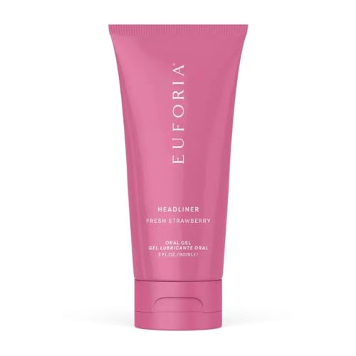 Pure Romance-Great Head- Oral Gel Pink Strawberry- Relax Throat Curb Gag Reflex 3 fl oz / 90ml (1 Pack)