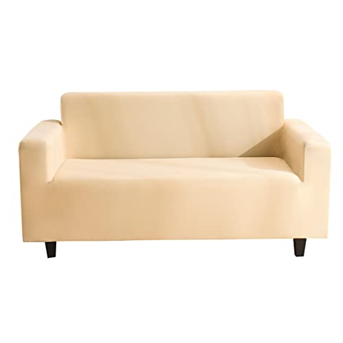 Housse de canapé extensible lavable jaune pour protéger un meuble de salon - 2