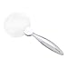 WITHit Office Rimless Magnifier, 3â€ D, Chrome â€“ Desktop Magnifying Glass for Reading, 2.5X Magnifier with 5X Bubble, Alloy Zinc Handle with Chrome Finish
