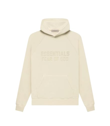 scorched earth ESSENTIALS (OVERSIZED) HOODIES (SS9) (US, Alpha, Large, Regular, Regular, EGGSHELL)