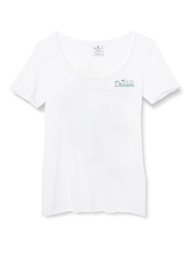 Champion Legacy Minimalist Resort W-Graphic Regular S/S Crewneck Camiseta, Color Blanco, XS para Mujer