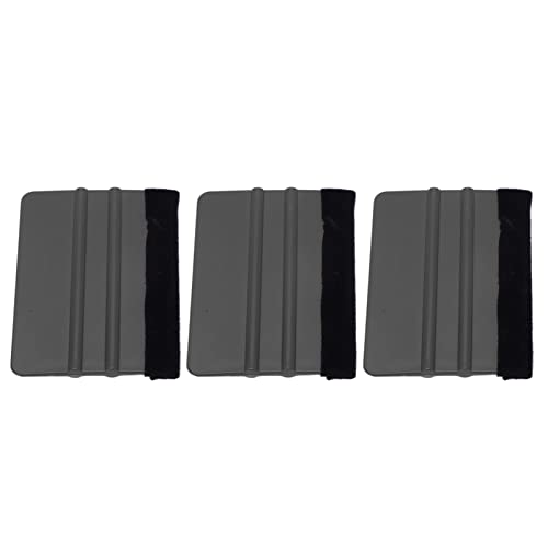 10Pcs Car Scraper Scratch Professional Felt Squeegee for Film Packaging Electronic Repair Black Professional Accessories (Black)