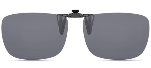 Image of CAXMAN Polarized Clip On Sunglasses Over Prescription Glasses for Men Women UV Protection