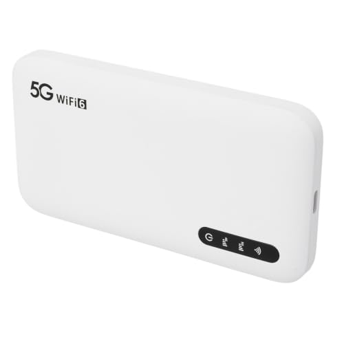Router Hotspot WiFi 6 e 5G con Slot per Scheda SIM, Porta Ad Alta velocità per 6 Dispositivi, Hotspot WiFi Portatile da 6100 MAh per Tablet, Viaggi Facili