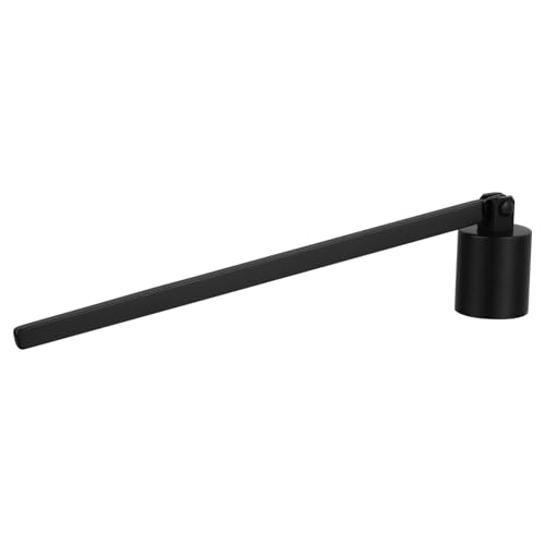 RORPOIR Candle Snuffer Metal Flame Snuffer Black Straight Tube Cover Candle Accessory for Safe Wick Extinguishing at Home or Events