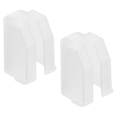 Parliky 2 Pezzi Copri Puntina per Giradischi in Plastica Semitrasparente Copertura Protettiva per Aghi di Dischi in Vinile Accessori Sostitutivi per Protezione Stilo Facile da