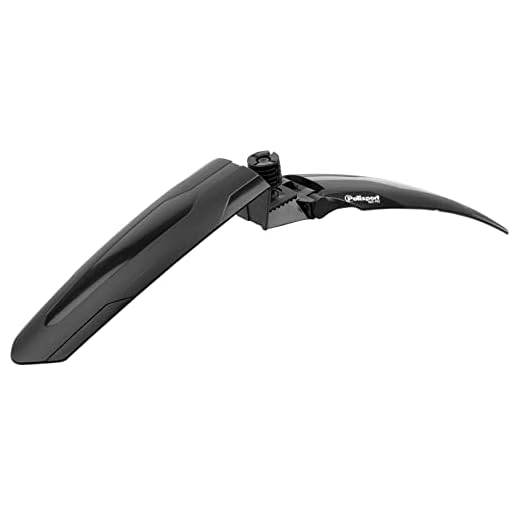 POLISPORT 8624300001 - Parafango anteriore universale Mud Pro per mountain bike e mountain bike elettriche con ruote da 26'' a 29'' en color Nero