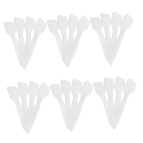 COLLBATH 200 Pièces Cuillères Transparentes pour Crème et Masque Visage Spatules Beauté Durables pour Application Précise Outil Cosmétique Pratique pour Soin et Maquillage Adapté Aux
