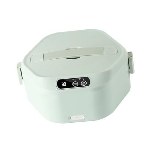 Pffiocix Contenedor eléctrico de preparación de comidas, carga USB, función de 16000 mAh, sello de silicona a prueba de fugas, equipo de cocina, camping, aluminio, fiambrera