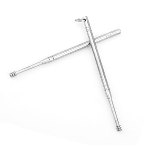 ARTIBETTER Juego de 3 Pinzas Espiral para Eliminar Cera Oídos, Acero Inoxidable Plateado, Herramienta de Limpieza Portátil para Adultos, Limpiador Seguro y Eficaz para Cuidado del Oído