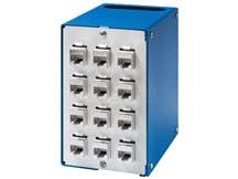 DINSPACE SNAP-CU-12 DIN Rail Mount, Copper Patch Panel