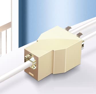 Adaptador de línea telefónica y divisor RJ12 conector modular 1 hembra a 2 hembra, cable extensor de cable de teléfono, funciona para máquina de fax, VDSL-10 unidades/paquete