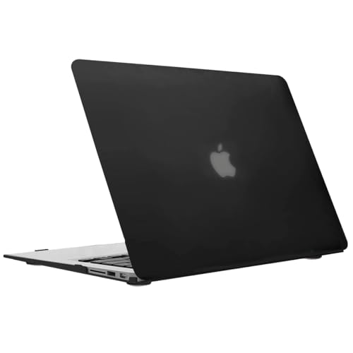 Capa Case Para Macbook Air 13 Polegadas A1466 A1369 Fabricado entre 2010 a 2017 (Preto Fosco)