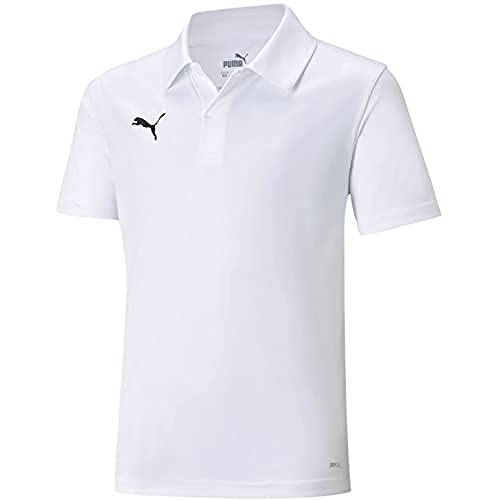 PUMA Mixte enfant Teamliga Sideline Polo Jr Shirt, Puma White-puma Black, 140 EU