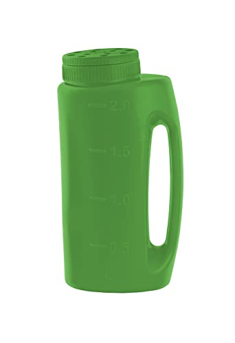 Image of Superio Seed Spreader for Lawn, 2L Handheld Shaker, Dispenser for, Seed, Snow and Ice Melt, Salt, Insect Repellents- Multipurpose Garden Applicator with Adjustable Holes, 68 Oz