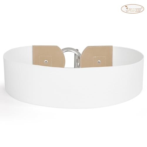 JASGOOD Women Wide Elastic Waist Belt Fashion Stretchy Dress Belt3