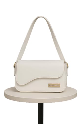 BOLSA FEMININA COMPACTA LUXO BOLSA PEQUENA DE MAO LINHA MONTANA (BRANCO)