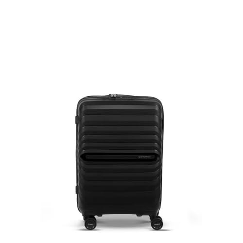 Image of Samsonite Octolite Neo Expandable 55 Cms Small Cabin Polypropylene Hard Sided 8 Wheel Spinner Luggage /Suitcase /Trolley Bag (Black)-10 Year Global Warranty