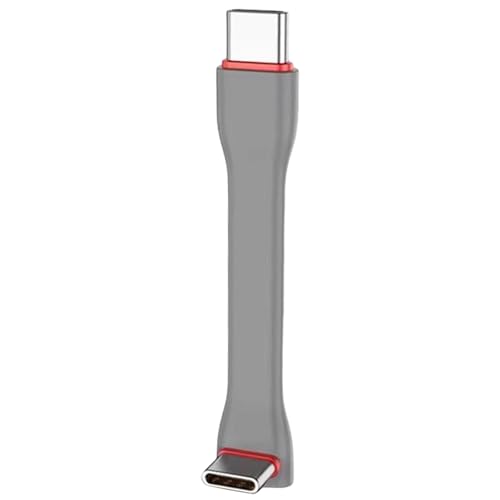 BCIOUS - BCIOUS General USB C To C Quick Charges Cable With Coupling 20Gbps Speed Charging 60W Power Bendable Flexible Flat Ribbon Cable