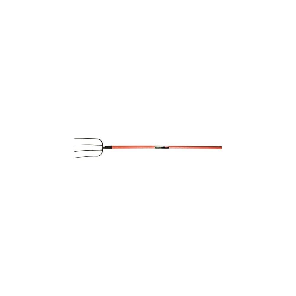 Horca de púas de 320 mm de largo y 4 púas, mango de fibra de vidrio, 3001, peso 1630 g