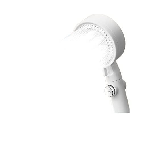 Pommeau de douche à économie d'eau blanc avec massage haute pression