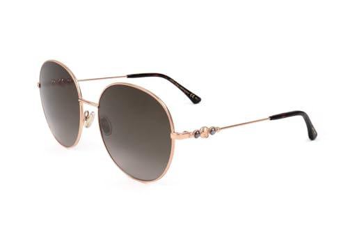 JIMMY CHOO Brown Round Ladies Sunglasses BIRDIE/S 006J/HA 60