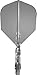 Viper Diamond Core Integrated Dart Flight & Shaft System - Precision Darting Accessory with Tough Polymers for Enhanced Performance, Set of 3, Short Shaft, Standard No6 Flight, Clear