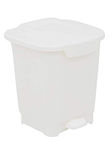 Preisvergleich Produktbild Tramontina Tretmülleimer, Kunststoff, 15 Liter, weiß