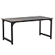 Tribesigns Schreibtisch Computertisch, PC Tisch Bürotisch Arbeitstisch Esstisch in Schwarz für Home Office zu Hause Schreibtische, Konferenztisch (Rustikales Braun/Schwarz, 160 x 80 x 75 cm)