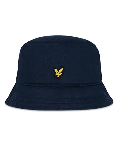 Lyle & Scott Hombre algodón Sombrero Cubo - Azul Marino Oscuro