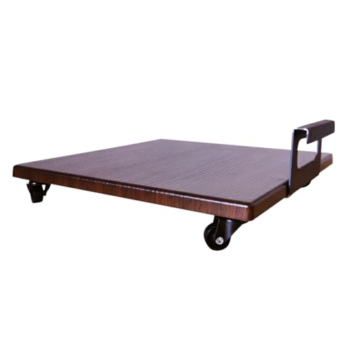 台車 持ち手付き ミニ台車 (ブラウン) 完成品 1台|新星金属製作所 大阪府 守口市 家具 インテリア 台 花台 移動式 可動式 観葉植物 サーキューレーター キャスター付き コンパクト [0895]